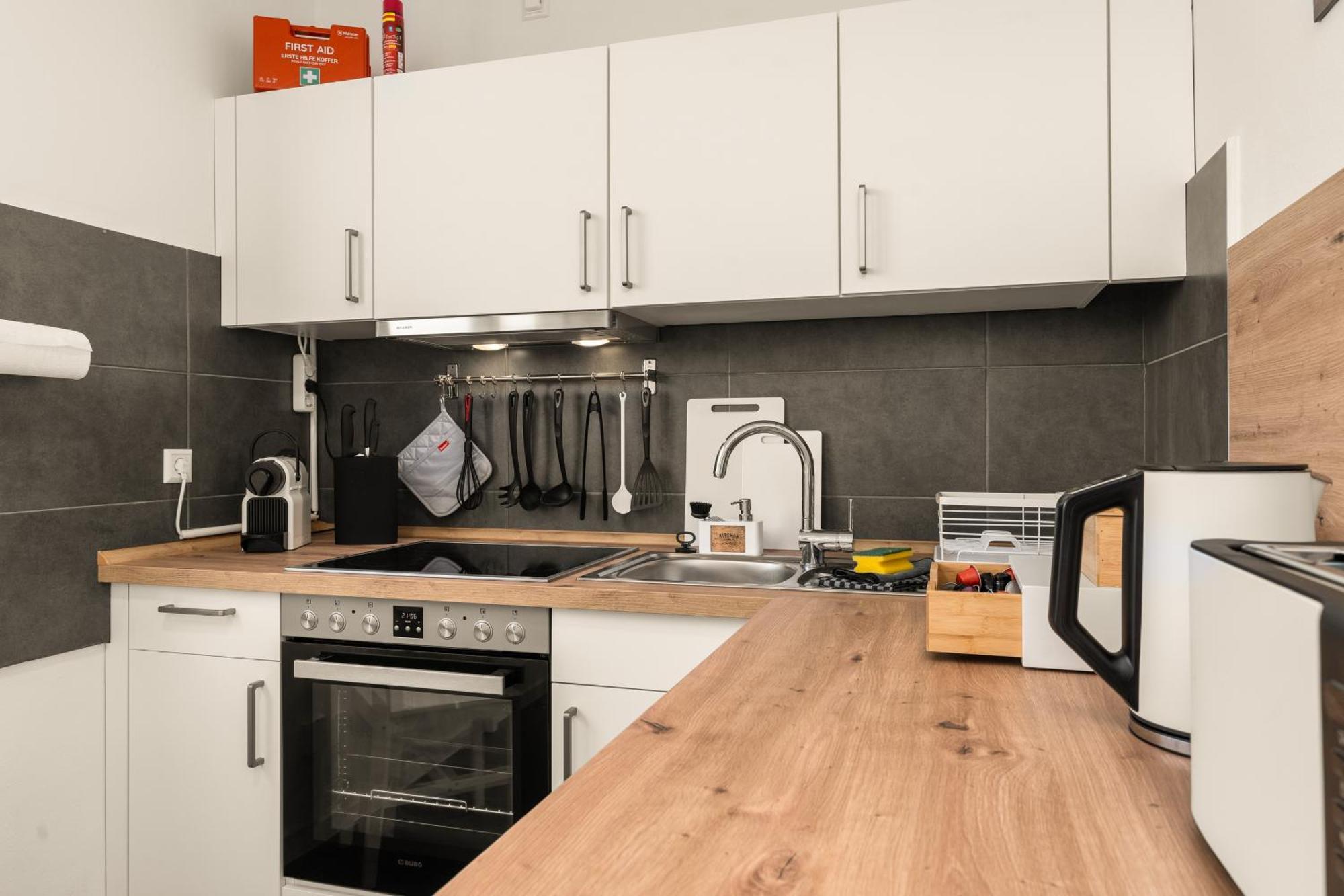 Free Living - City Design Apartments, Zentrum, Outlet, Balkon, Kueche Wolfsburg Ngoại thất bức ảnh