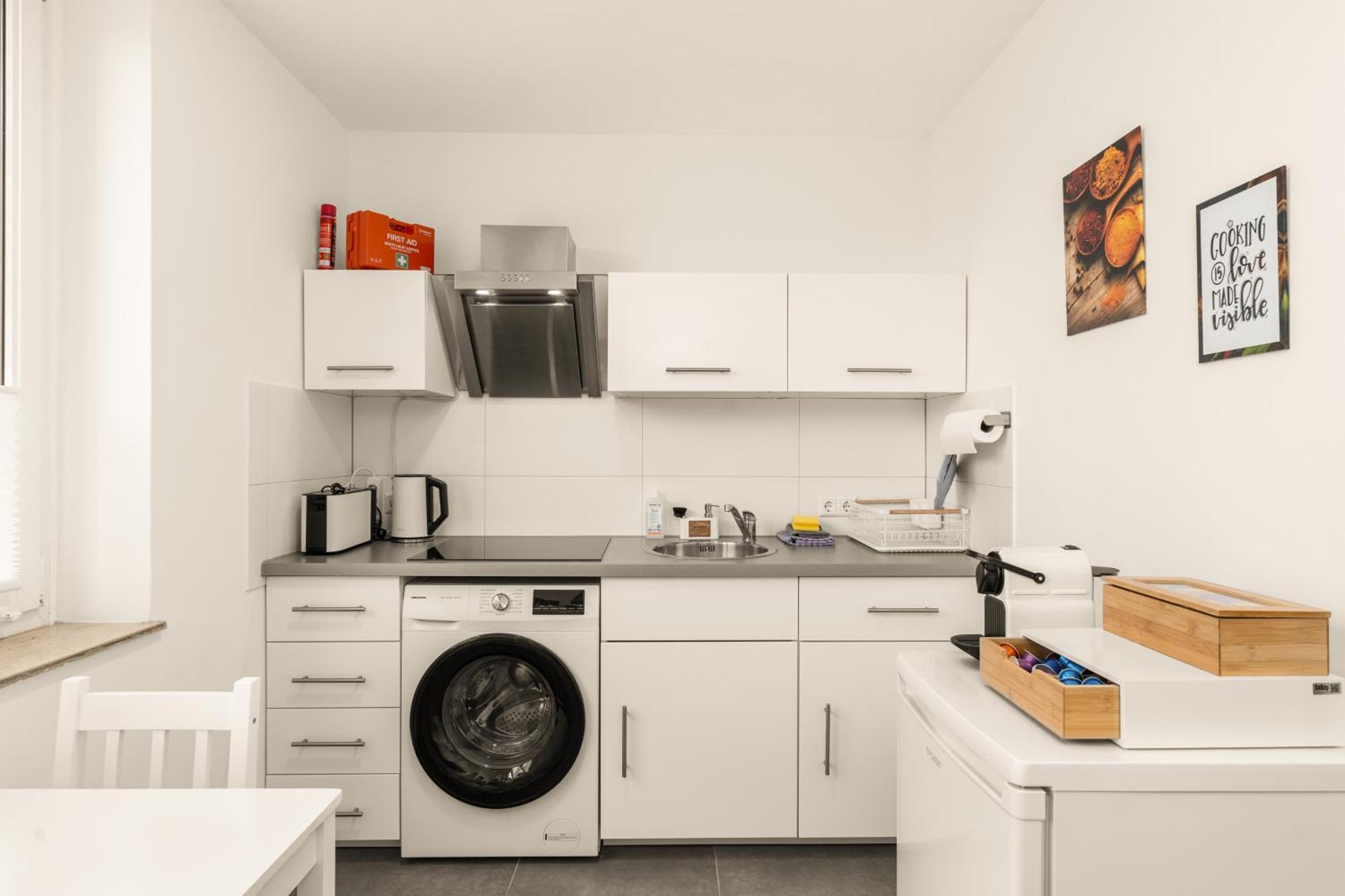 Free Living - City Design Apartments, Zentrum, Outlet, Balkon, Kueche Wolfsburg Ngoại thất bức ảnh